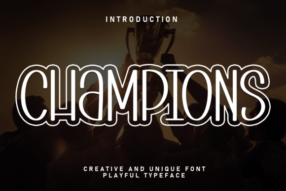Champions: Elevating Visual Storytelling with Elegant Typography
