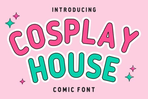 Cosplay House: A Playful Font for Vibrant Designs