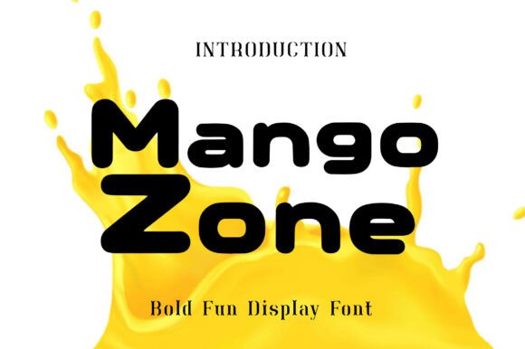 Mango Zone: The Bold Display Font for Tropical Vibrance
