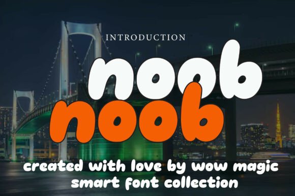 Noob: The Playful Bubble Font for Bold Designs