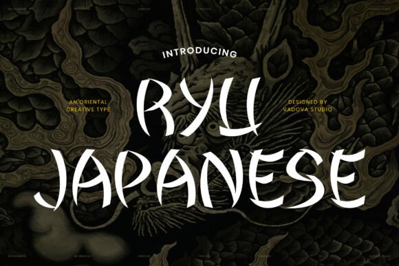 Ryu Japanese: Authentic Brush Typography for Bold Design